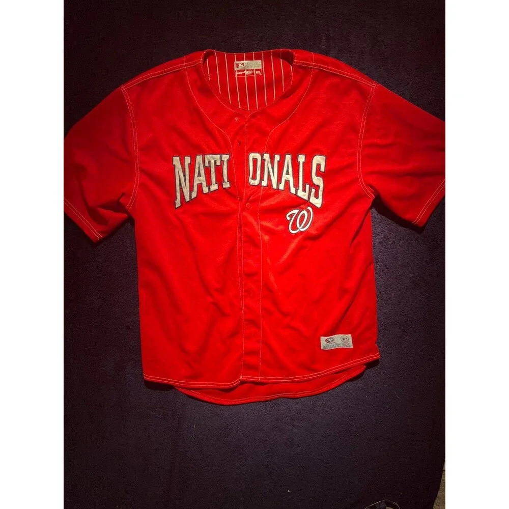 Washington Nationals Red Jersey Adult XL  Baseball MLB Genuine Merch Authentic
